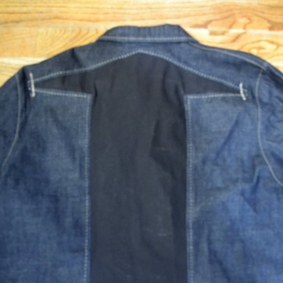 MARITHE GIRBAUD Jean Jacket Shirt Bliue Denim XL - Picture 5 of 7